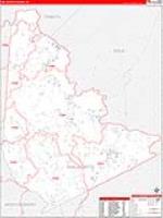 San Jacinto, Tx Carrier Route Wall Map